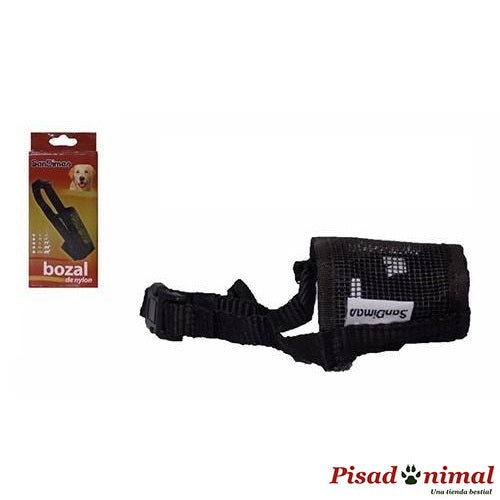 SAN DIMAS Bozal Nylon Color Negro para Perros (Varias Tallas)