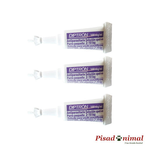 3 Unidades DIPTRON Pipetas Anti Pulgas y Garrapatas para Perros (10-20 Kg)