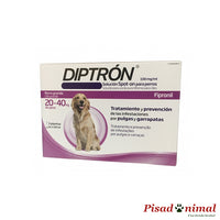 3 Unidades DIPTRON Pipetas Anti Pulgas y Garrapatas para Perros (20-40 Kg)