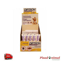 Expositor 30 Unidades DIPTRON Pipetas Anti Pulgas y Garrapatas para Perros (2-10 Kg)
