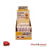 Expositor 30 Unidades DIPTRON Pipetas Anti Pulgas y Garrapatas para Perros (2-10 Kg)