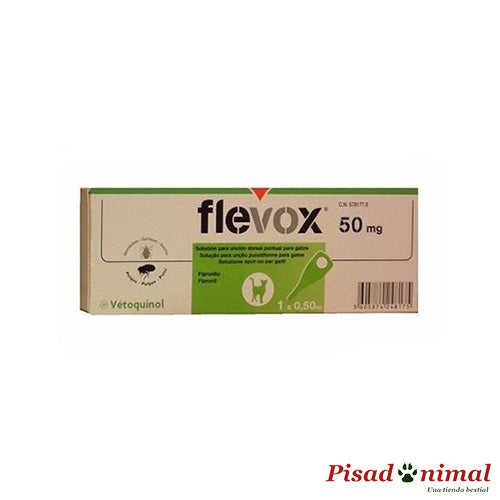 FLEVOX Pipeta Anti Pulgas y Garrapatas para Gatos