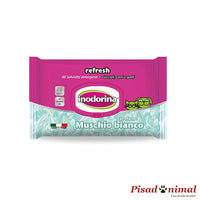 INODORINA Refresh 40 Toallitas Higiénicas Musgo Blanco para Mascotas