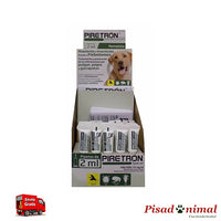 Expositor 30 Unidades PIRETRON Pipetas Anti Pulgas, Garrapatas y Flebotomos para Perros (+15Kg)