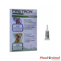 PIRETRON Pipeta Anti Pulgas, Garrapatas y Flebotomos para Perros (+15Kg)