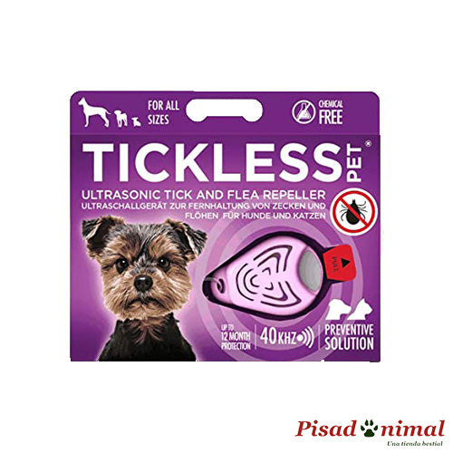 TICKLESS Repelente Rosa con Ultrasonidos para Perros y Gatos