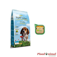 Bandeja (150 gr) GRATIS + Pienso TRIPLE CROWN LOVELY PUPPY para Cachorros y Madres Gestantes