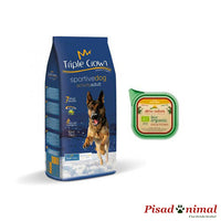 Bandeja (150 gr) GRATIS + Pienso TRIPLE CROWN SPORTIVE DOG 15Kg para Perros Adultos con Alta Actividad