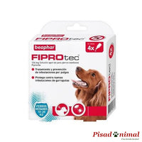 Fiprotec 4 Pipetas Anti Pulgas y Garrapatas Perros