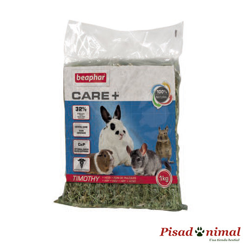 Care + Timothy 1 Kg heno para conejos y roedores de Beaphar