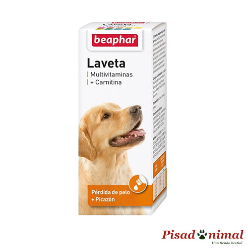 Laveta con Carnitina 50 ml suplemento nutricional para perros de Beaphar