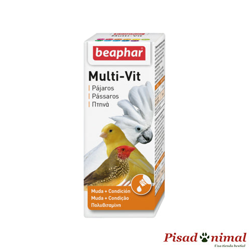 Multi Vitaminas 20 ml suplemento alimenticio para pajaros de Beaphar