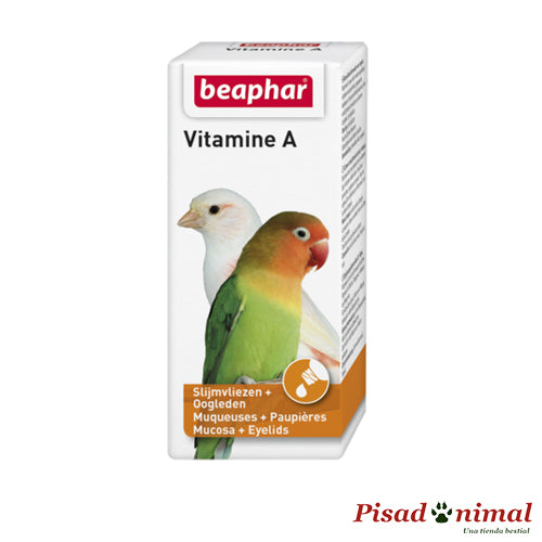 Suplemento Alimenticio Vitamina A 20 ml para aves de Beaphar