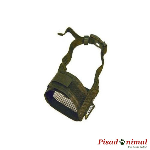 bozal verde de nylon suave para perros