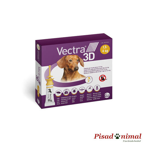 Pipetas Vectra 3D perros mini de Ceva