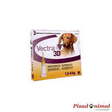 Pipetas Vectra 3D perros mini 3 unidades de Ceva