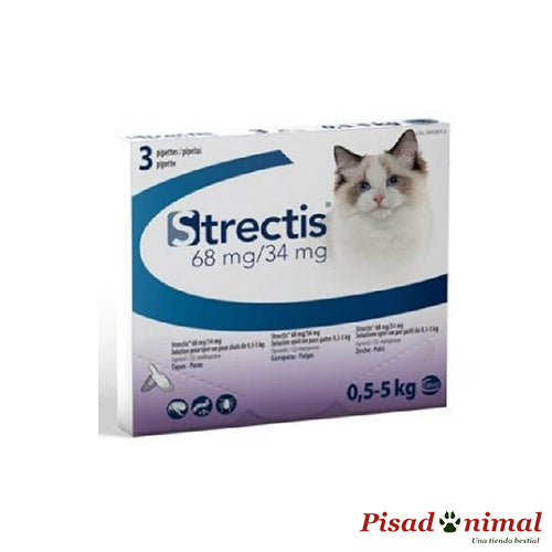 Ceva Strectis Spot-On Pipetas Antiparasitarias para Gatos 0-5 Kg