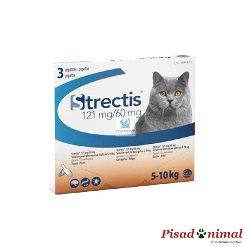 Ceva Strectis Spot-On Pipetas Antiparasitarias para Gatos 5-10 Kg