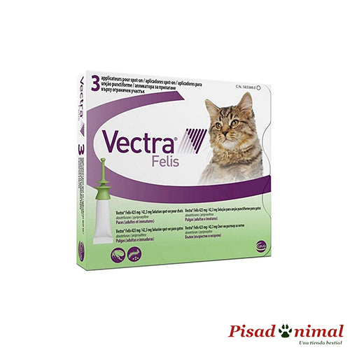3 pipetas CEVA Vectra Felis para gatos