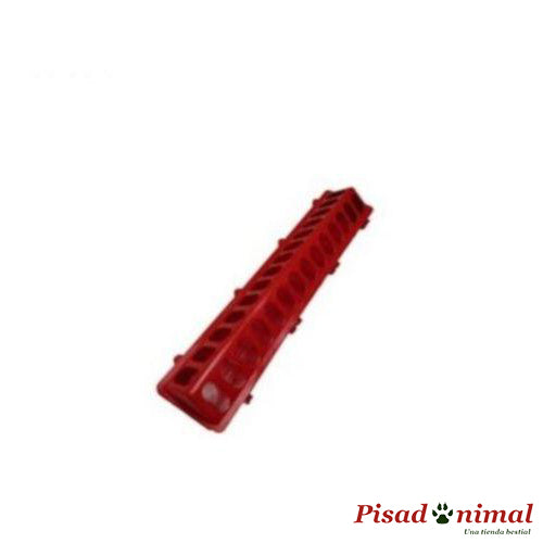 Comedero Rojo de Plástico para Aves 50 cm