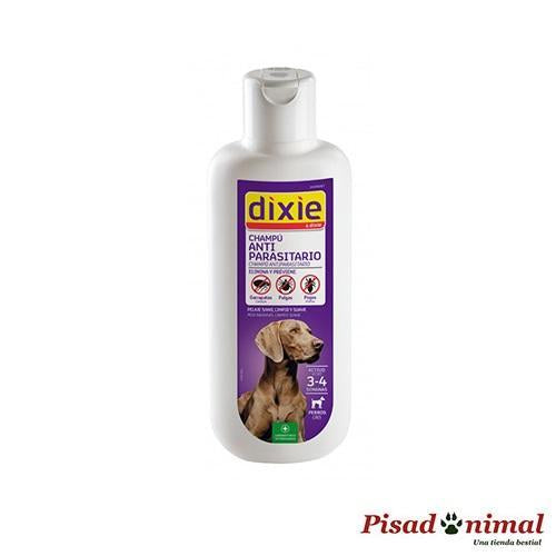 DIXIE Champú Antiparasitario 1 L contra Pulgas, Garrapatas y Piojos para Perros