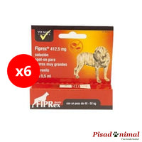 Fiprex XL 6 Pipetas Fipronilo Perros Gigantes