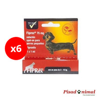 Fiprex S 6 Pipetas Friponilo Perros Pequeños