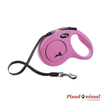 Flexi New Classic Correa Extensible para perro pequeño color rosa