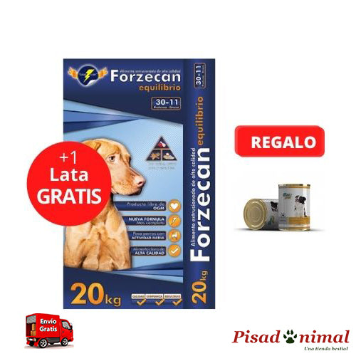 Pienso + lata Forzecan Equilibrio para perros 20Kg