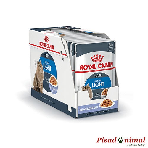 Caja de gelatina Royal Canin Ultra Light para gatos con sobrepeso