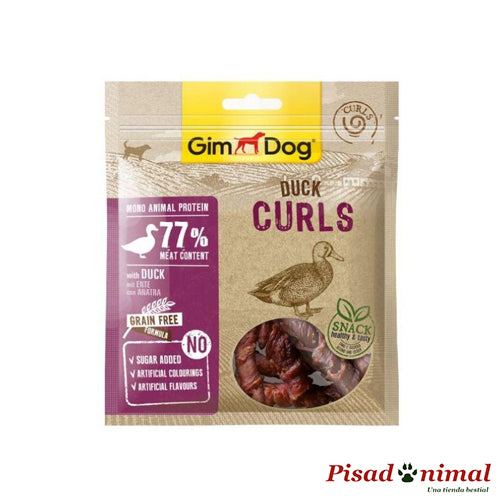 Duck Curls snack para perros de Gimdog