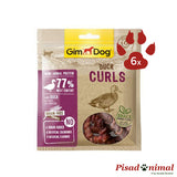 Duck Curls snack para perros 6 Bolsas de Gimdog
