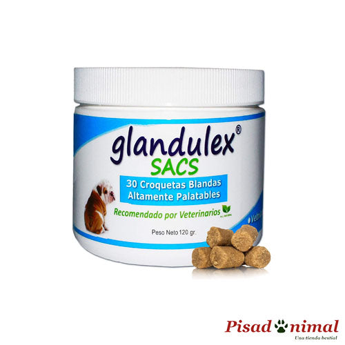 Suplemento alimenticio Glandulex Sacs 30 croquetas para perros de JTPharma