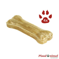 4 Huesos de piel de vacuno 10 cm para perros de Kerbl