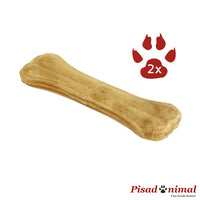 2 Huesos de piel de vacuno 16 cm para perros de Kerbl