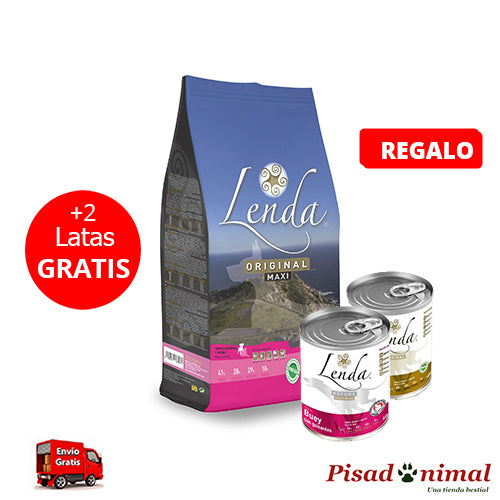 Pienso Lenda Original Puppy Maxi 15 Kg + 2 Latas Lenda GRATIS