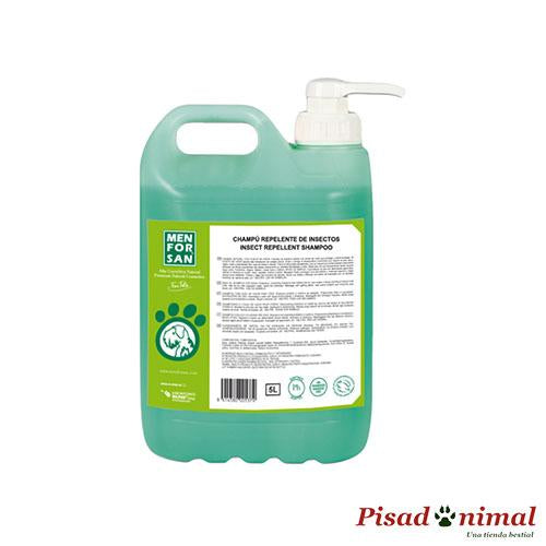 MENFORSAN Champú Natural Repelente de Parásitos 5L para Perros