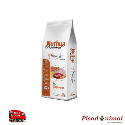 10 Kg de pienso para perros Grain Free 31/17 de Nuthya