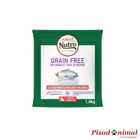 Pienso para gatos adultos Grain Free Salmón y Pescado Blanco 1,4 kg de Nutro