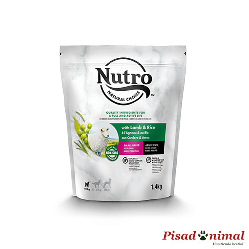 Nutro Natural Choice Pienso con cordero para perros adultos pequeños 1,4Kg