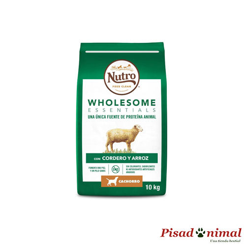 Saco 10 Kg de Pienso para cachorros Wholesome Essentials Cordero de Nutro