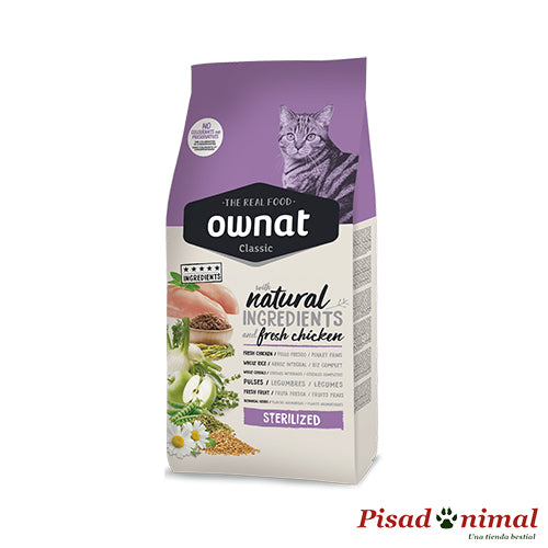 Ownat Classic Cat Sterilized pienso para gatos esterilizados con tendencia al sobrepeso