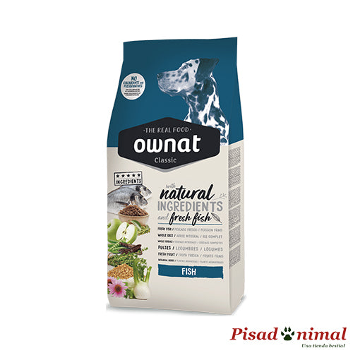 Ownat Classic Fish pienso para el cuidado de la piel y el pelo en perros