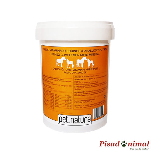 Suplemento nutricional Calcio vitaminado Equinos de Petnatura