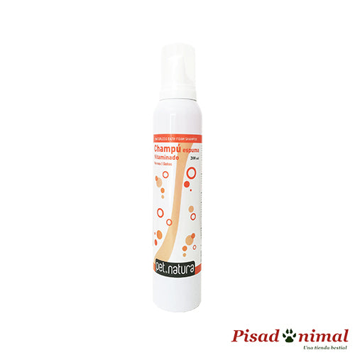 Champú en espuma seca PetNatura para perros y gatos 200ml