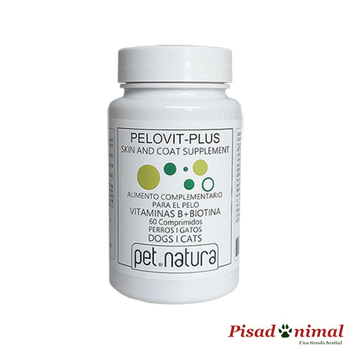 Suplemento vitamínico con biotina Pelovit-Plus PetNatura para mascotas