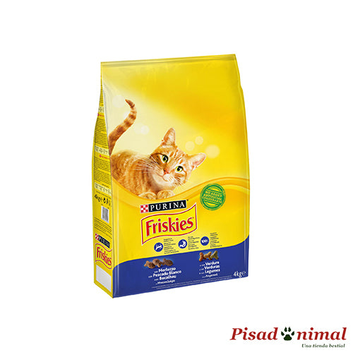 Pienso PURINA FRISKIES BACALAO 4Kg para Gatos