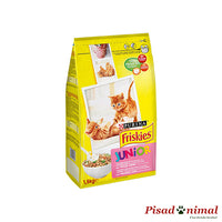 Pienso PURINA FRISKIES POLLO&LECHE&VERDURAS 1,5Kg para Gatitos