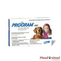 Pastillas antiparasitarias pulgas perros PROGRAM grandes