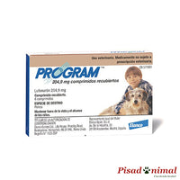 Pastillas antiparasitarias pulgas perros PROGRAM medianos